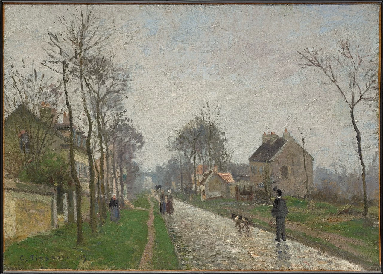 Strada di Versailles, Louveciennes, 1870 - Sterling and Francine Clark Art Institute, Williamstown 1